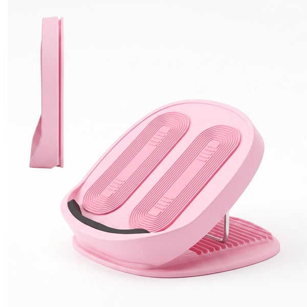 Everfit Slant Board, Balance Board, 14-Level Adjustable Incline Calf Stretcher for Stretching, Squats and Home Fitness Pink Awezingly