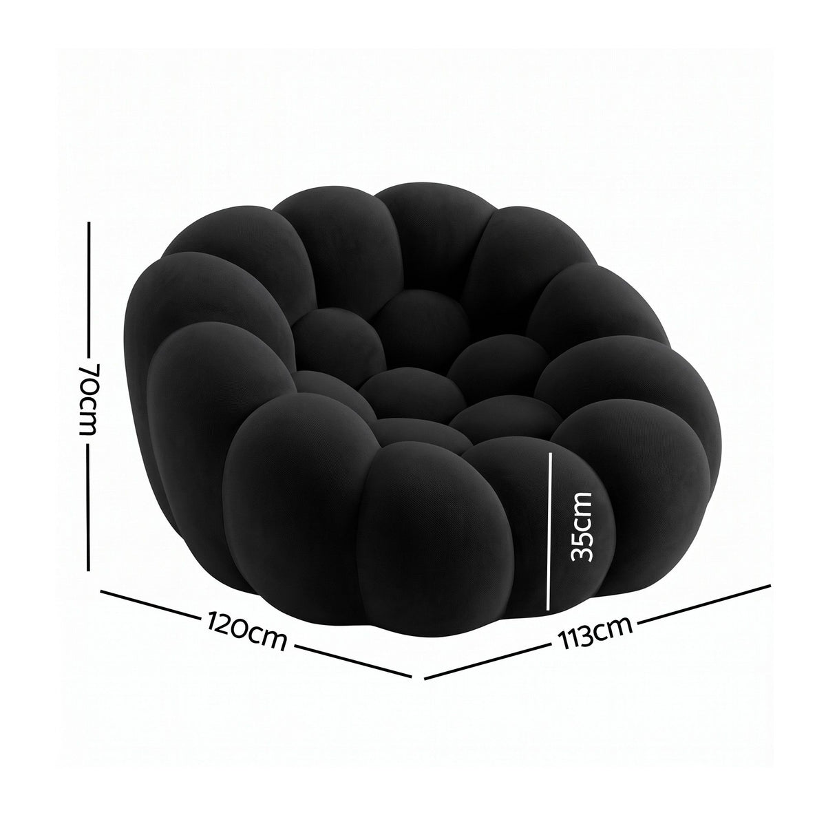 Artiss Bubble Floor Sofa Lazy Couch Single Lounge Chair Reading Accent Chairs Awezingly