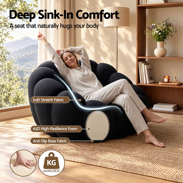 Artiss Bubble Floor Sofa Lazy Couch Single Lounge Chair Reading Accent Chairs Awezingly