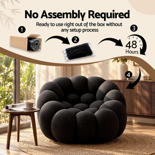 Artiss Bubble Floor Sofa Lazy Couch Single Lounge Chair Reading Accent Chairs Awezingly