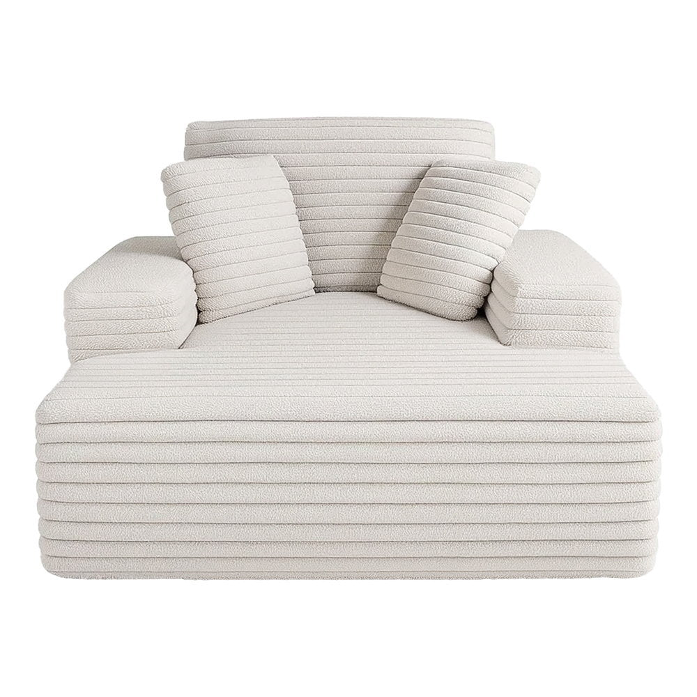 Artiss Sofa Bed Lounge Chair Recliner Couch Reading Chairs Sleeper Cloud Sofas Faux Fur Fabric Awezingly
