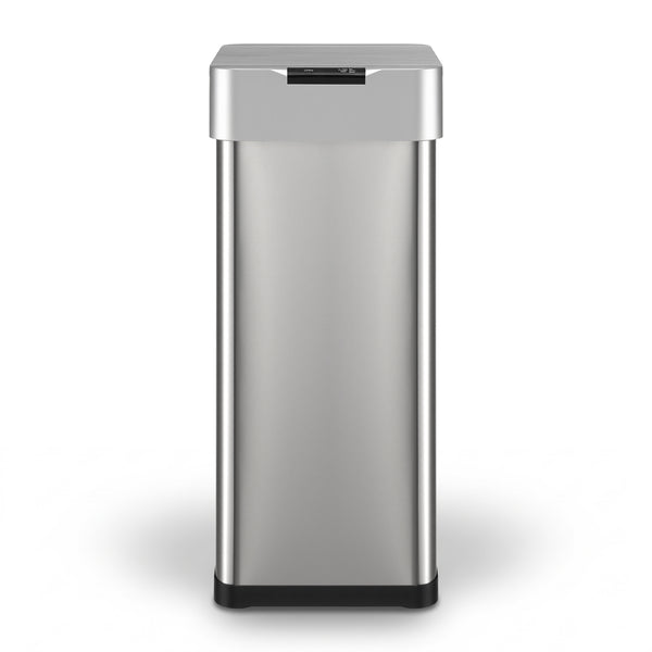 Devanti 50L Motion Sensor Bin Rubbish Bins Kitchen Automatic Trash Can Silver Awezingly