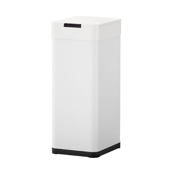 Devanti 50L Sensor Bin Motion Rubbish Bins Kitchen Automatic Trash Can White Devanti