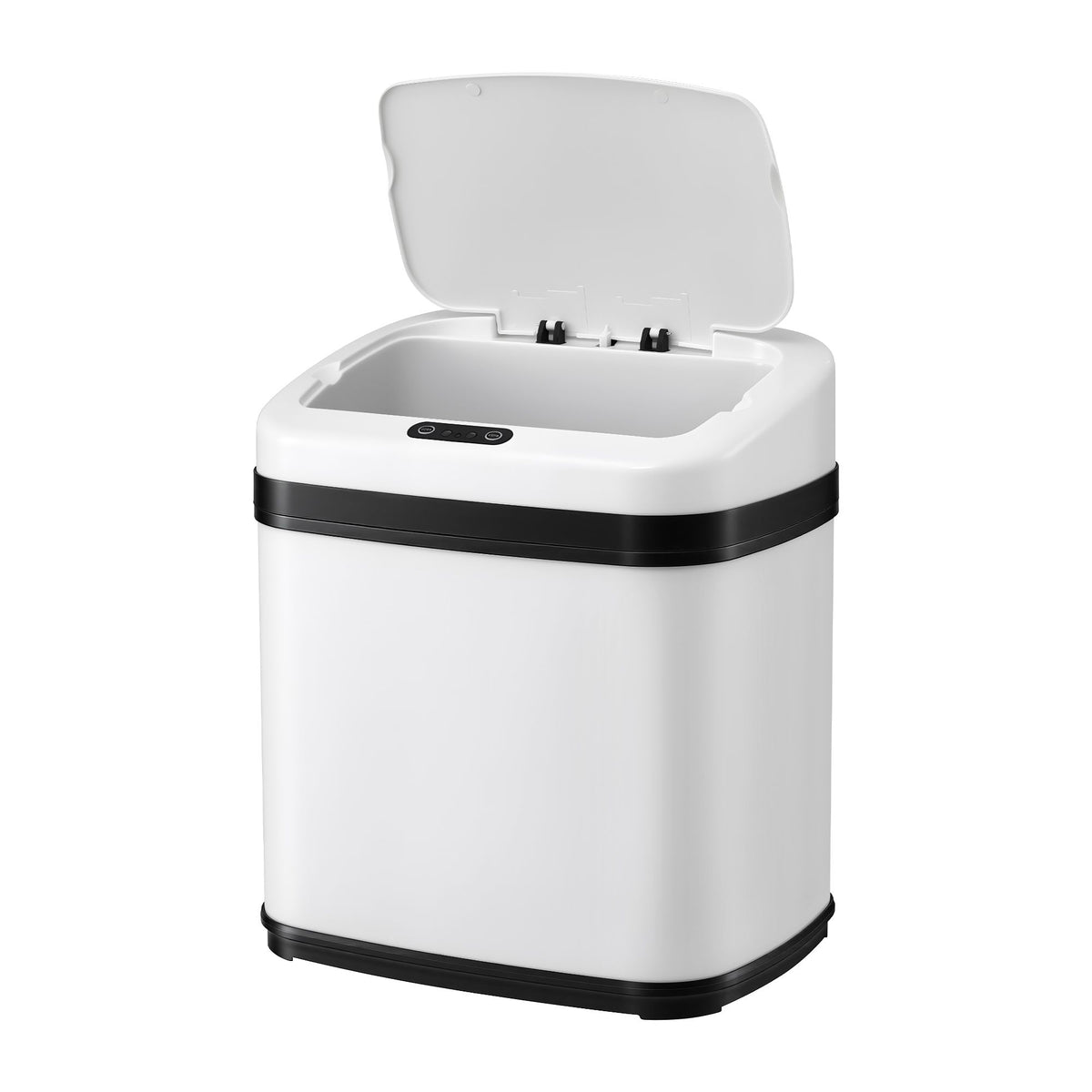 Devanti 15L Motion Sensor Bin Touchless Bins Soft-Close Rubbish Trash Can White Awezingly