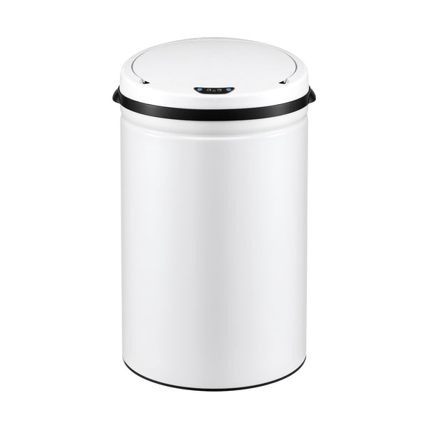 Devanti 30L Sensor Bin Automatic Touchless Trash Can Garbage Rubbish White Awezingly