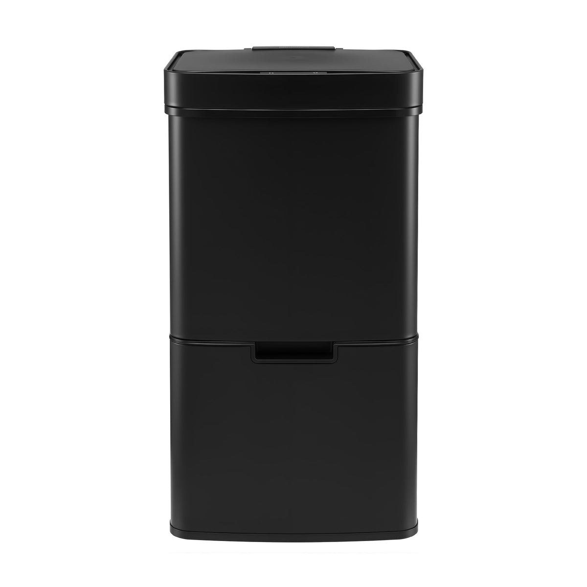 Devanti 72L Sensor Bin Rubbish Bins 4-in-1 Compartment Stainless Steel Trash Can Black Awezingly