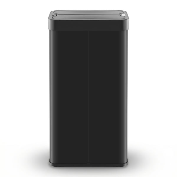 Devanti Rubbish Bin 70L Automatic Sensor Kitchen Bin, Slim Smart Garbage Can Touchless Rectangular with Liner Holder, Fully Closed Lid for Bedroom, Bathroom, Living Room, Black Awezingly