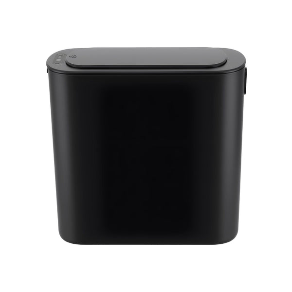 Devanti Automatic Trash Bin with Lid 11L Motion Sensor Kitchen Bin Touchless Garbage Can Modern Black Plastic Slim Rubbish Bin with Liner Holder for Kitchen, Home, Office Awezingly