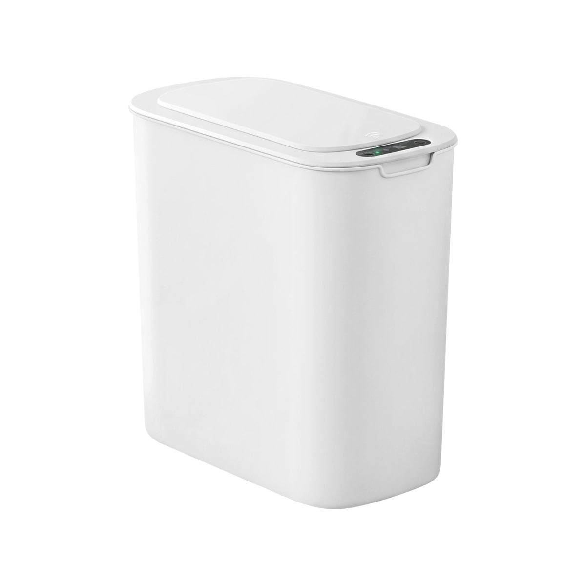Devanti Automatic Trash Bin with Lid 11L Motion Sensor Kitchen Bin Touchless Garbage Can Modern White Plastic Slim Rubbish Bin with Liner Holder for Kitchen, Home, Office Awezingly