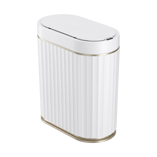 Devanti Sensor Bins 7L Motion Sensor Trash Can Slim Touchless Automatic Waste Bin White Awezingly