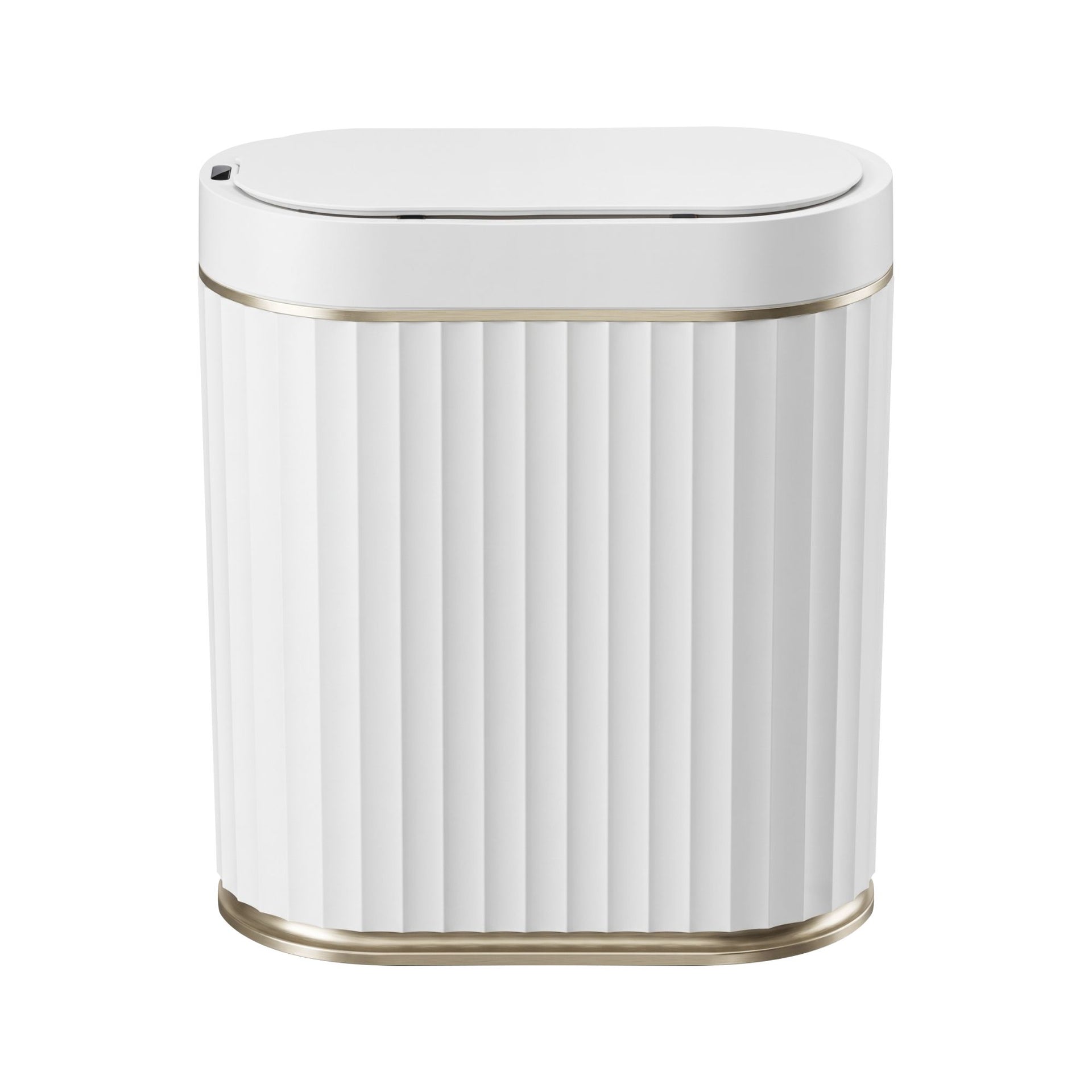 Devanti Sensor Bins 7L Motion Sensor Trash Can Slim Touchless Automatic Waste Bin White Awezingly