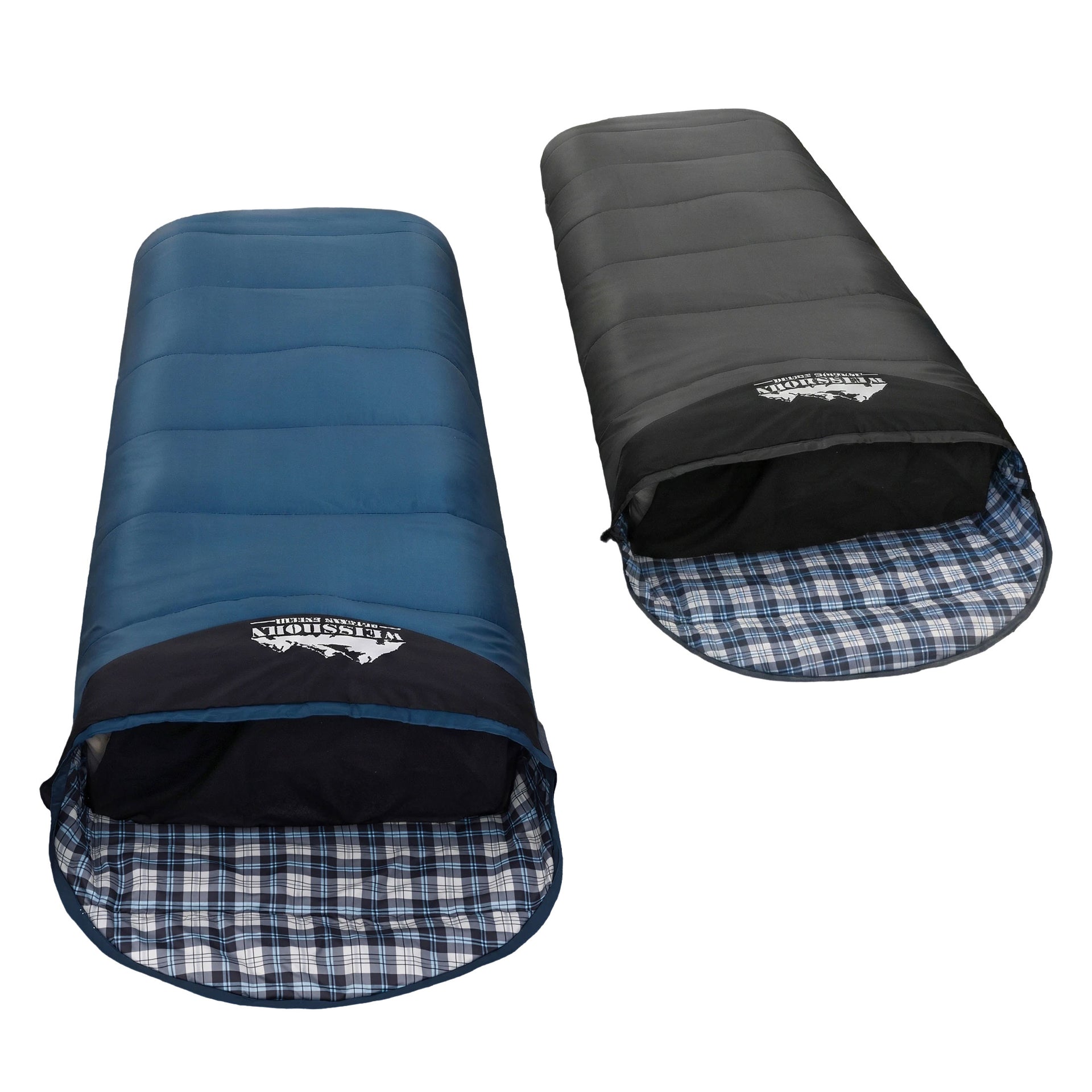 Weisshorn Sleeping Bag Set of 2 Single Thermal Camping Hiking Tent 0℃ Awezingly