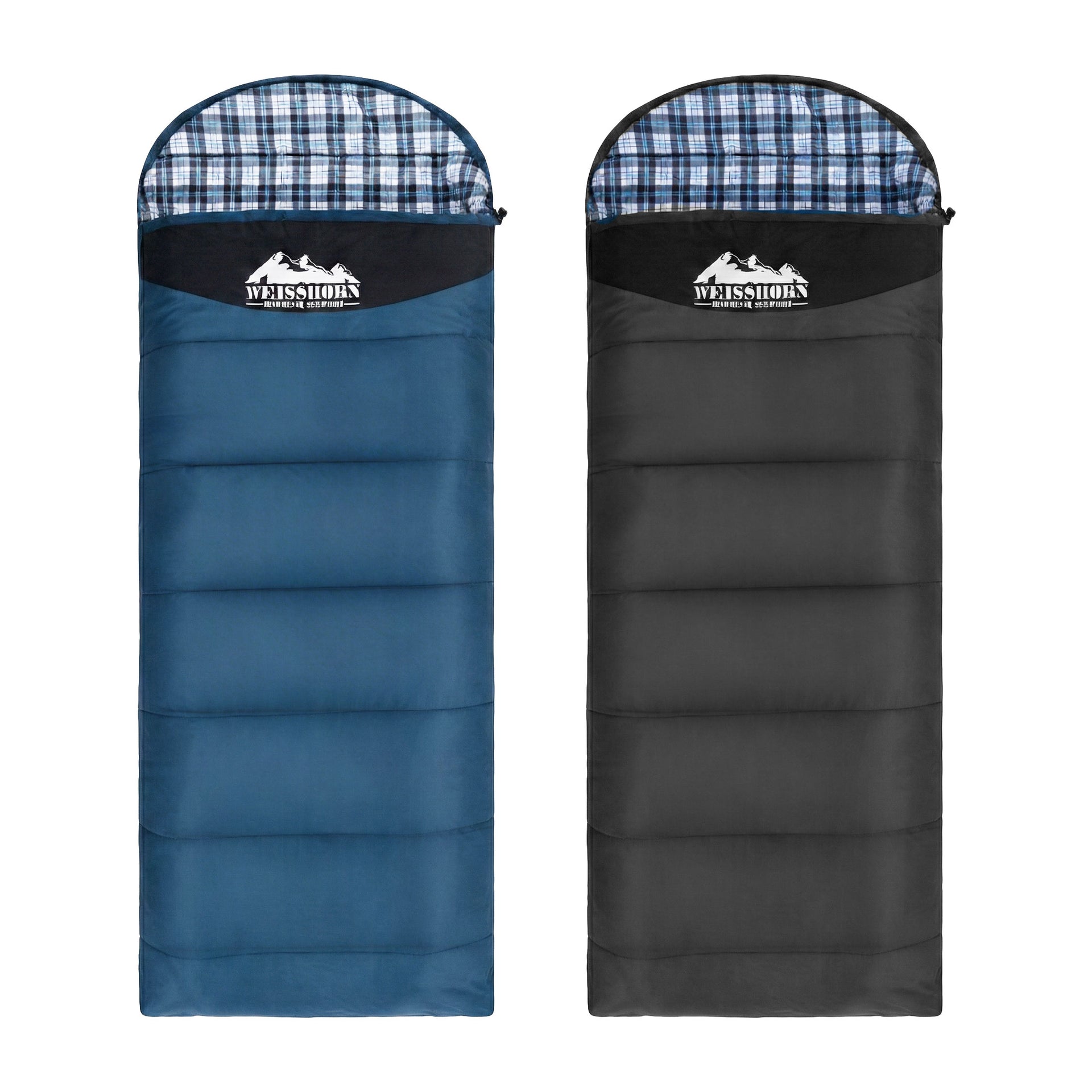 Weisshorn Sleeping Bag Set of 2 Single Thermal Camping Hiking Tent 0℃ Awezingly