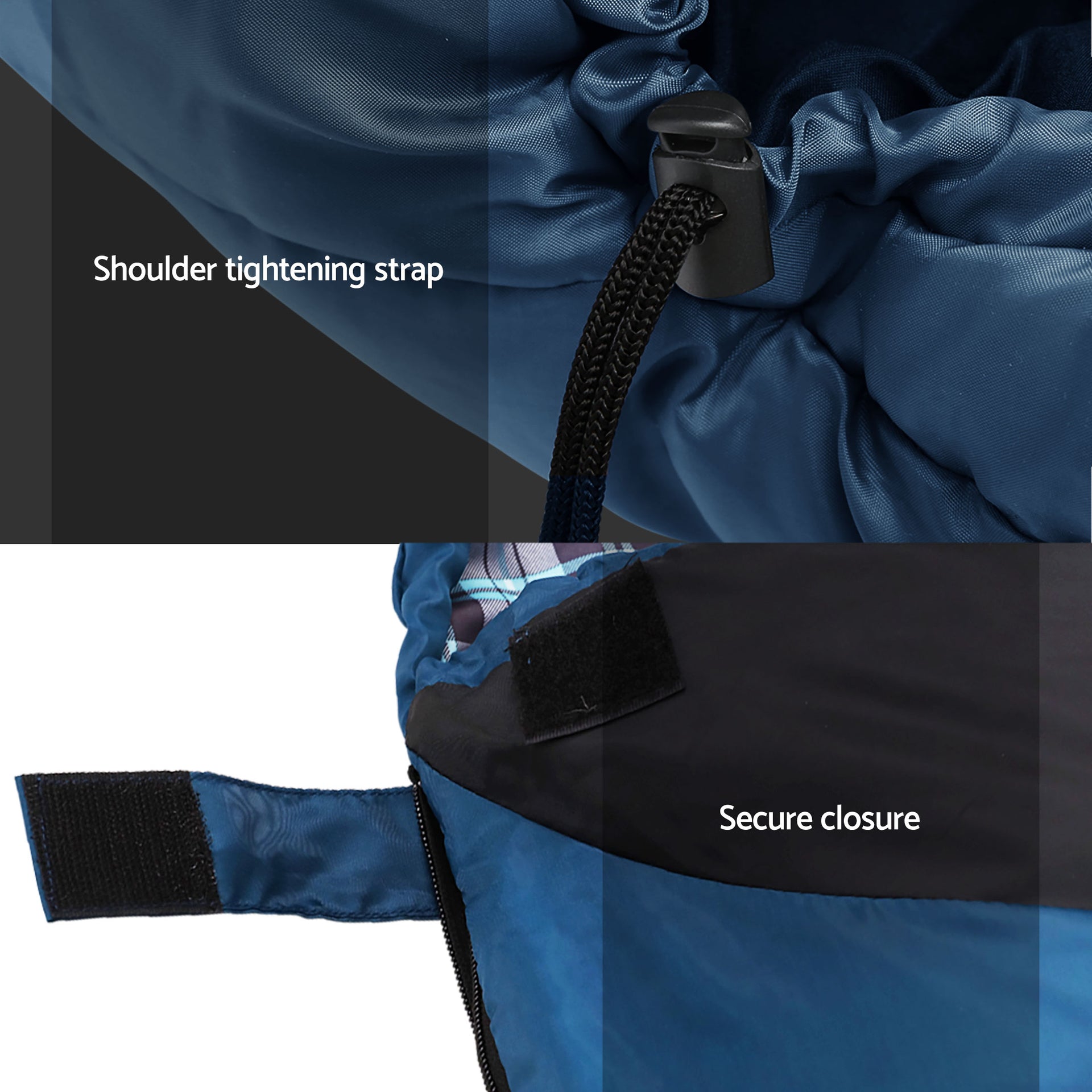 Weisshorn Sleeping Bag Set of 2 Single Thermal Camping Hiking Tent 0℃ Awezingly