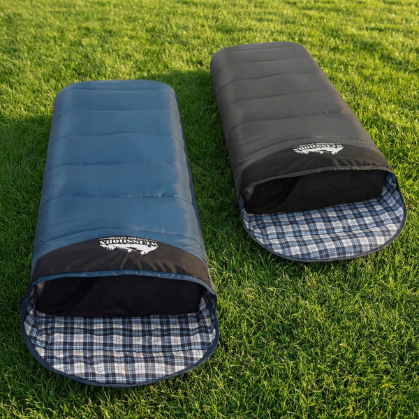 Weisshorn Sleeping Bag Set of 2 Single Thermal Camping Hiking Tent 0℃ Awezingly