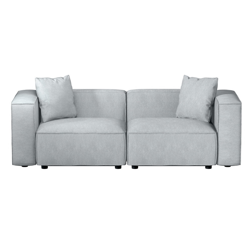 Artiss Modular Sofa Chaise Set 2-Seater Grey Artiss