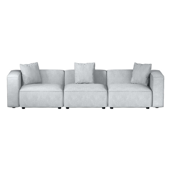Artiss Modular Sofa Chaise Set 3-Seater Grey Artiss