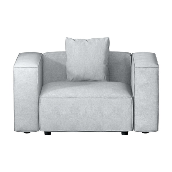 Artiss Modular Sofa Chaise Set 1-Seater Grey Artiss