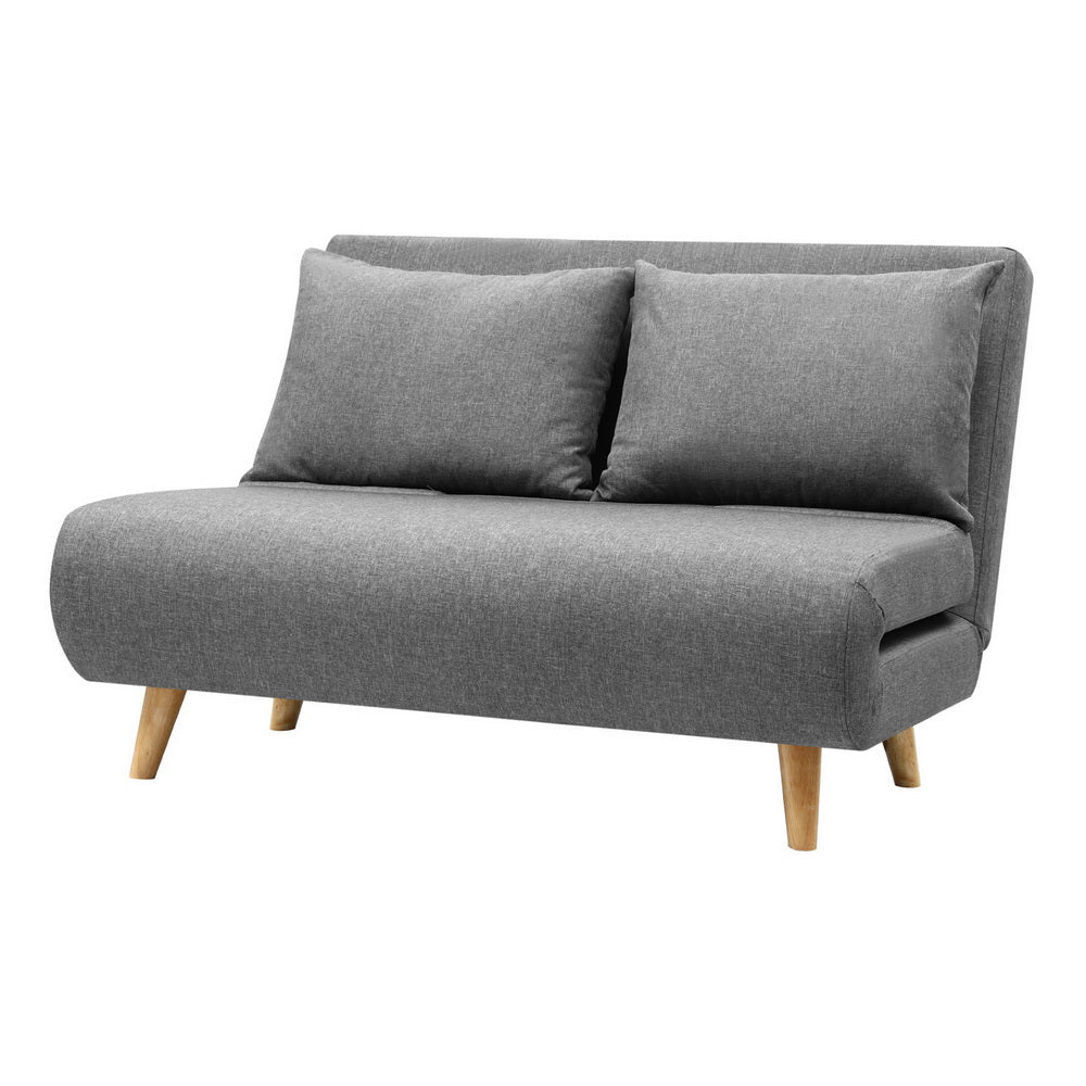 Artiss Sofa Bed 2 Seater Convertible Couch Recliner Lounge Chair Linen Awezingly