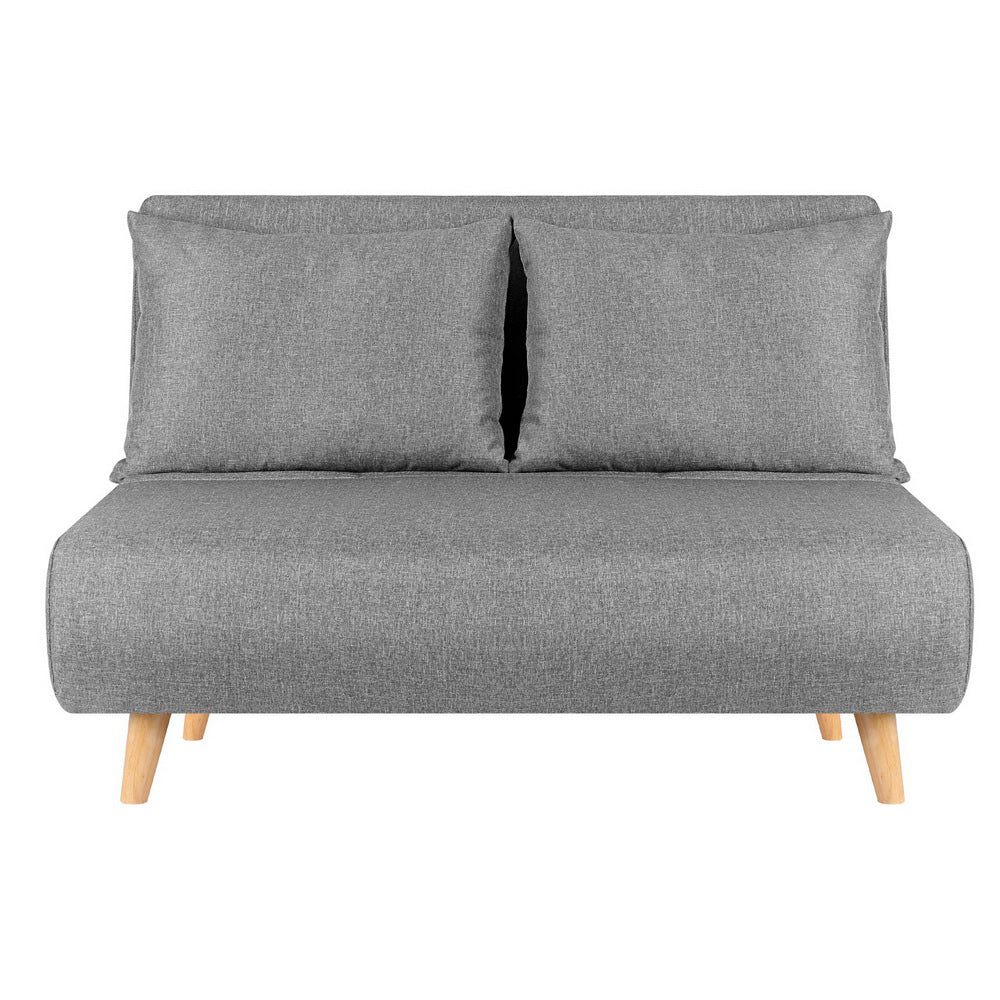 Artiss Sofa Bed 2 Seater Convertible Couch Recliner Lounge Chair Linen Awezingly