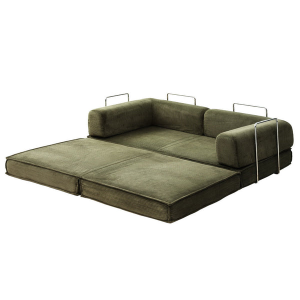 Artiss Convertible Folding Sofa Bed Green Awezingly