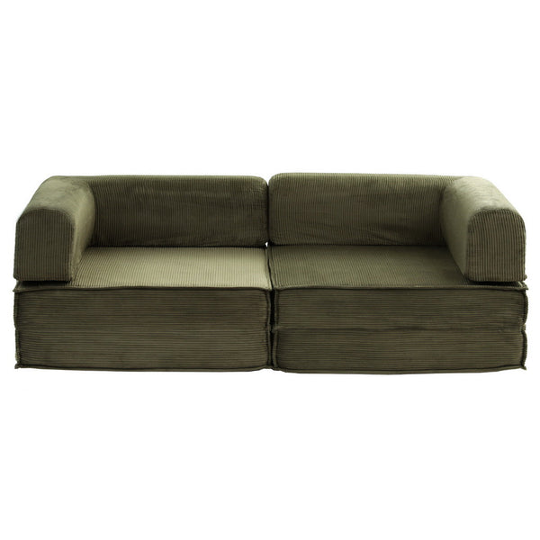 Artiss Convertible Folding Sofa Bed Green Awezingly