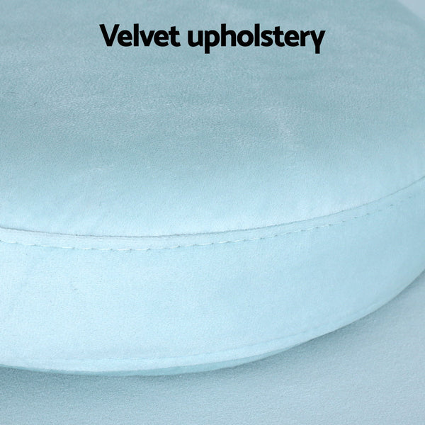 Artiss Sofa Bed 160CM DIY Couch Velvet Blue Artiss