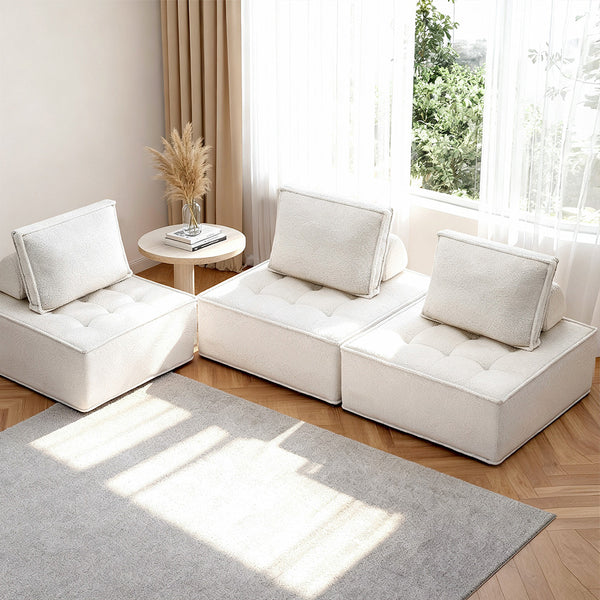 Artiss 3 Floor Sofa Lounge Chair with Pillow Artiss