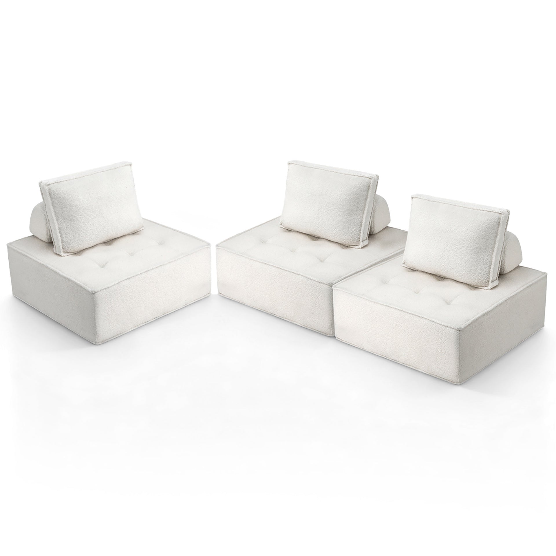 Artiss 3 Floor Sofa Lounge Chair with Pillow Artiss