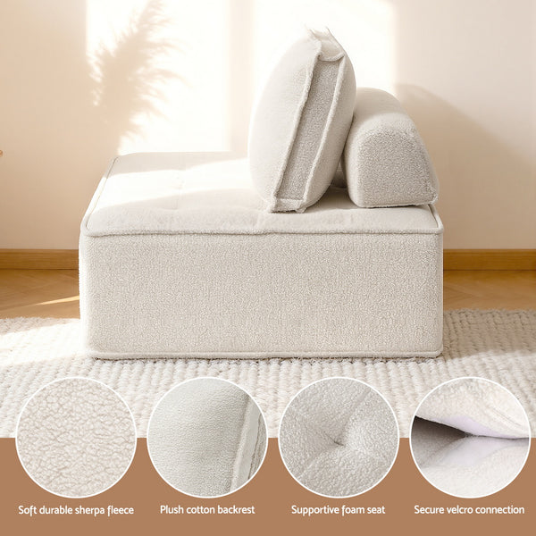 Artiss Floor Sofa Lounge Chair 5 Seater with Pillow Artiss