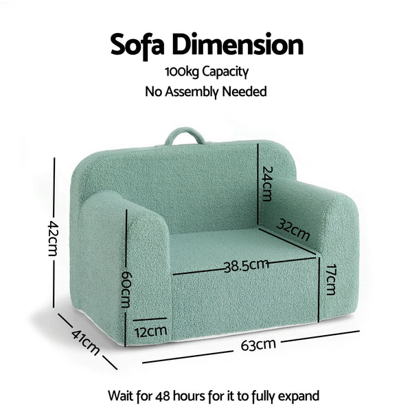 Artiss Sofa Foam Couch with Carry Handle Mint Green Awezingly