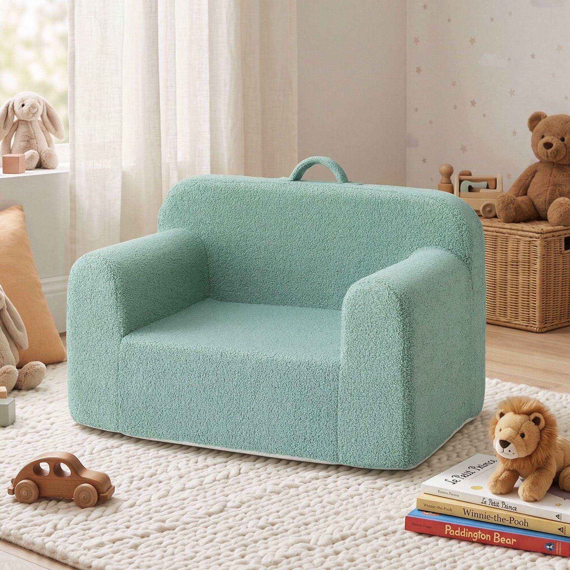 Artiss Sofa Foam Couch with Carry Handle Mint Green Awezingly
