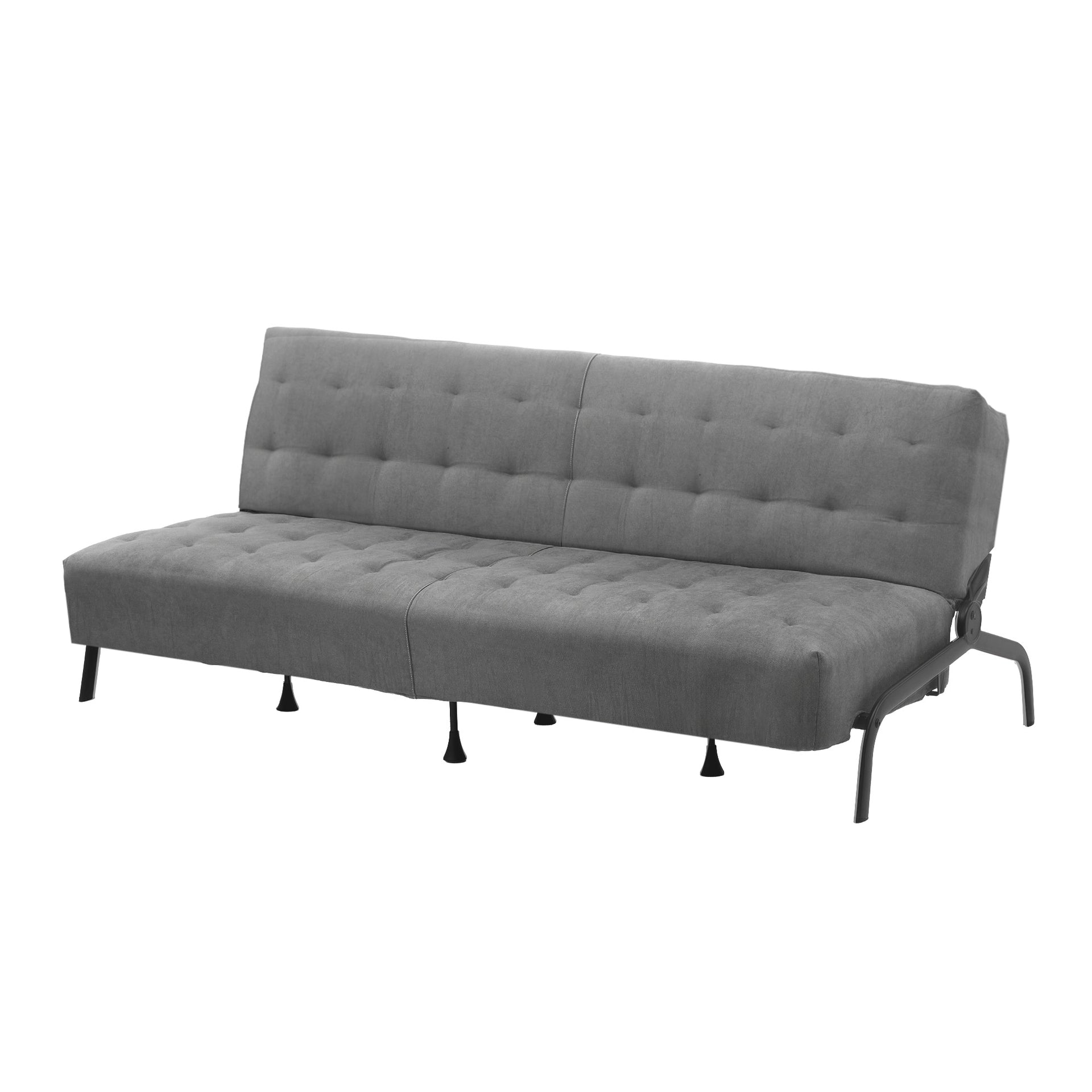 Artiss Sofa Bed, 1.9m 3-Seater Soft Innerspring Adjustable Couch Futon Chair for Apartment Dorm Living Room Office Study Bedroom, Grey Awezingly