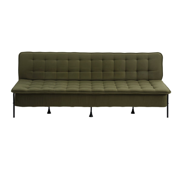Artiss Sofa Bed, 1.9m 3-Seater Soft Innerspring Adjustable Couch Futon Chair for Apartment Dorm Living Room Office Study Bedroom, Green Awezingly