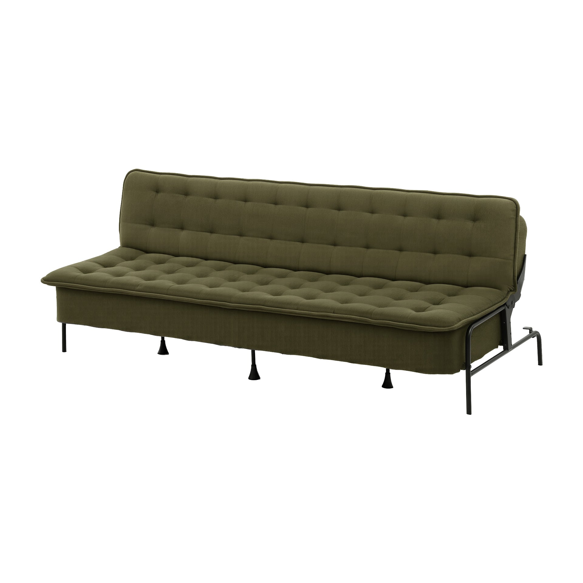 Artiss Sofa Bed, 1.9m 3-Seater Soft Innerspring Adjustable Couch Futon Chair for Apartment Dorm Living Room Office Study Bedroom, Green Awezingly