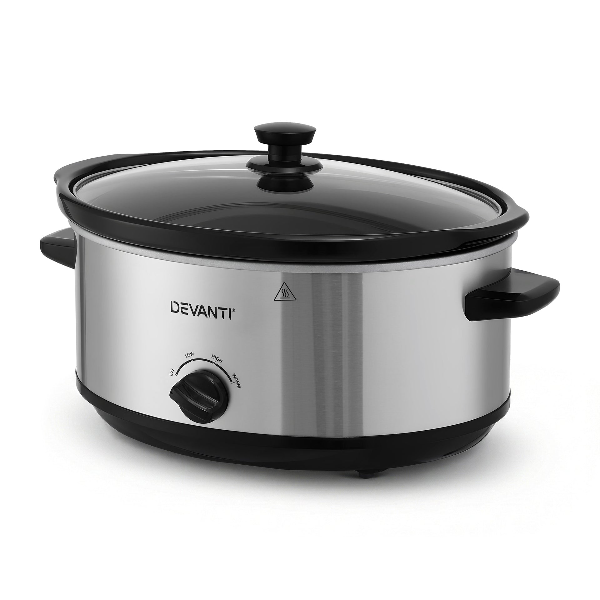Devanti 6.5L Slow Cooker Electric Multi Cooker with 3 Heat Settings and Keep Warm Function Awezingly