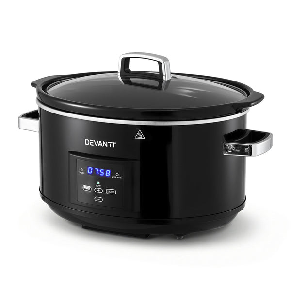 Devanti 8L Slow Cooker Electric Multi Cooker with 3 Heat Settings and Keep Warm Function Awezingly