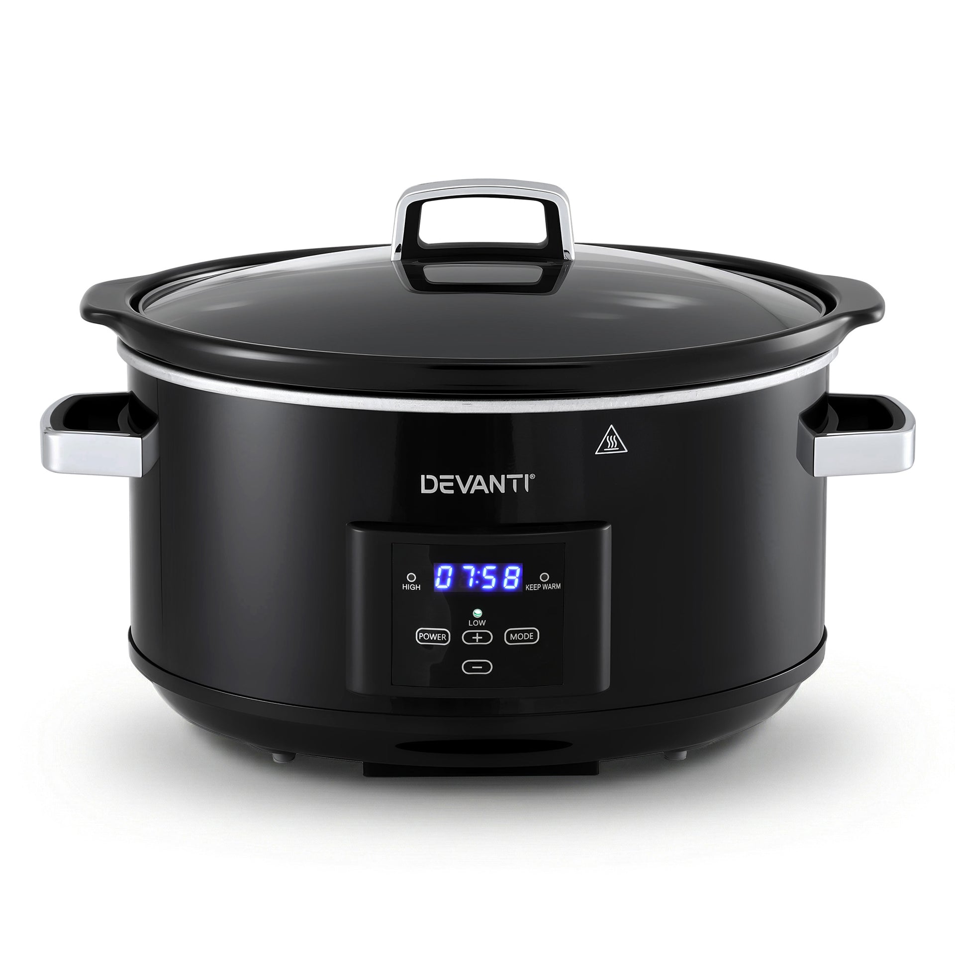 Devanti 8L Slow Cooker Electric Multi Cooker with 3 Heat Settings and Keep Warm Function Awezingly