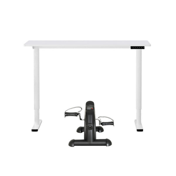 Artiss 120cm Electric Standing Desk with Mini Peal Exercise Bike Home Office Artiss