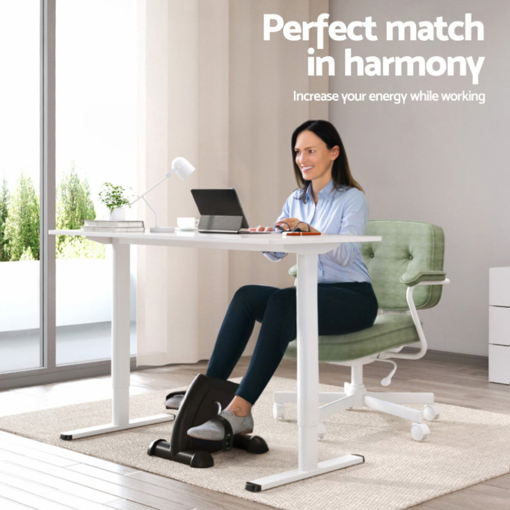 Artiss 120cm Electric Standing Desk with Mini Peal Exercise Bike Home Office Artiss