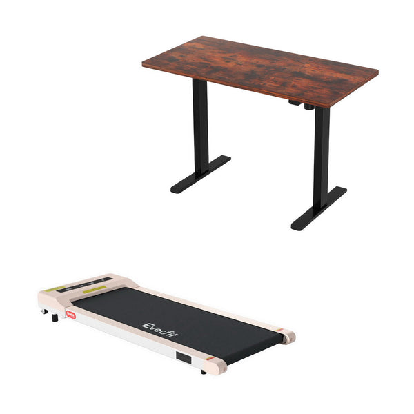 Everfit 140cm Automatic Standing Desk with 360 mm Electric Walking Pad Treadmill Everfit