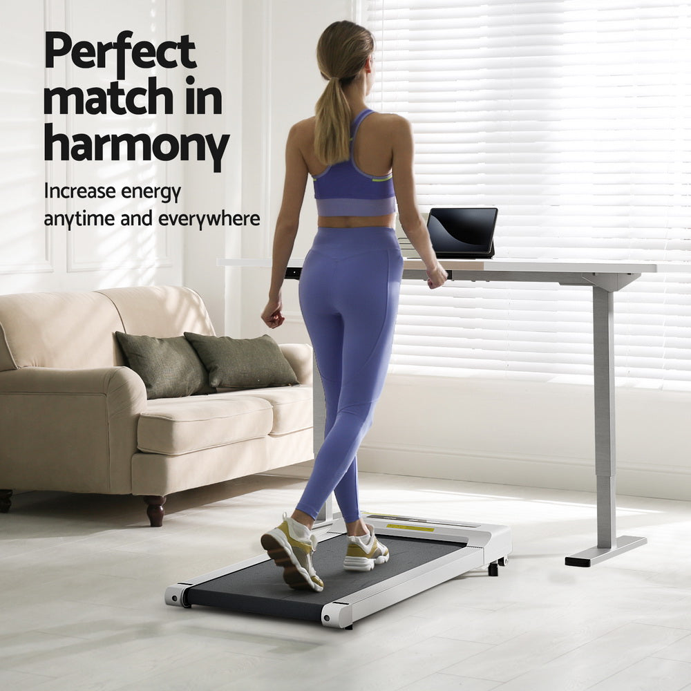Everfit 140cm Automatic Standing Desk with 360mm Electric Walking Pad Treadmill Everfit