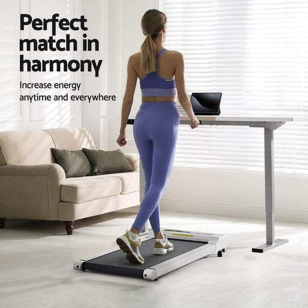 Everfit 140cm Automatic Standing Desk with 360mm Electric Walking Pad Treadmill Everfit