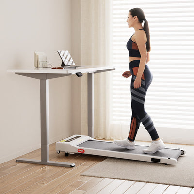 Everfit 140cm Automatic Standing Desk with 360mm Electric Walking Pad Treadmill