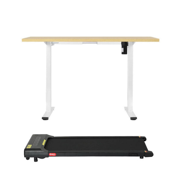 Everfit 120cm Automatic Standing Desk with 400mm Electric Walking Pad Treadmill Everfit