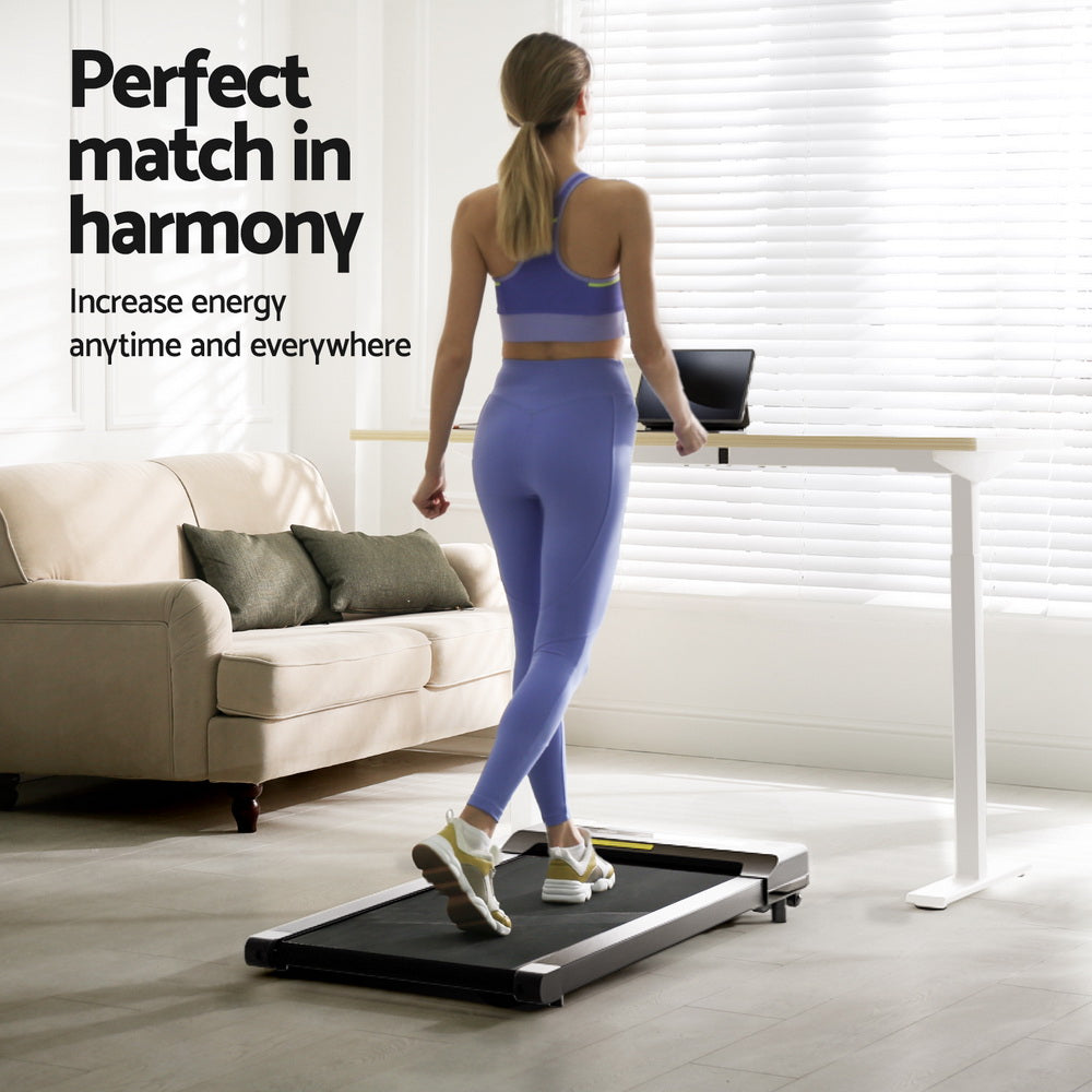 Everfit 120cm Automatic Standing Desk with 400mm Electric Walking Pad Treadmill Everfit