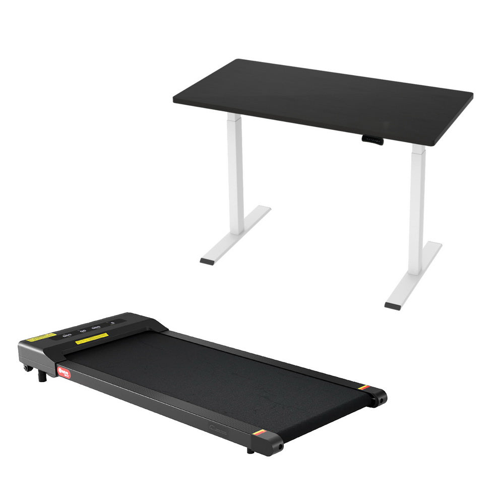 Everfit 120cm Automatic Standing Desk with 400mm Electric Walking Pad Treadmill Everfit