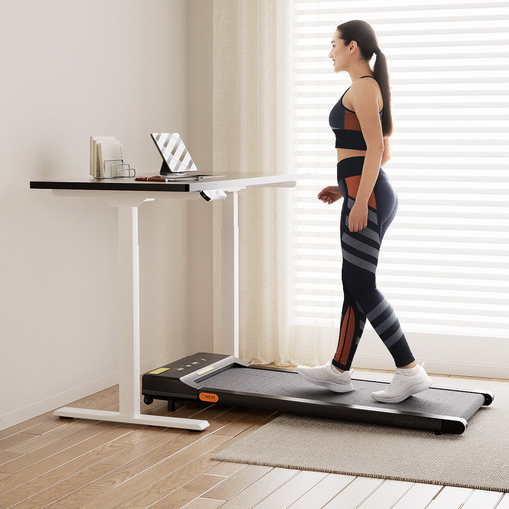 Everfit 120cm Automatic Standing Desk with 400mm Electric Walking Pad Treadmill Everfit