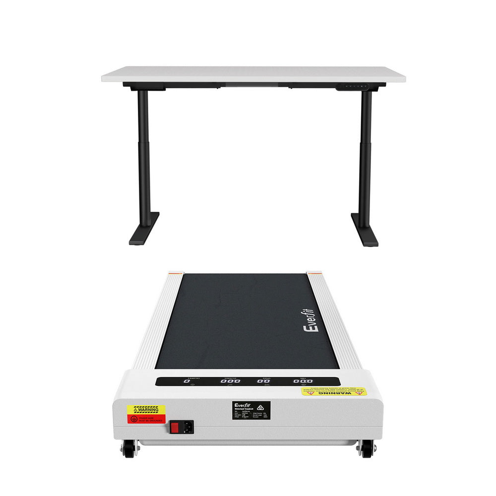 Everfit 140cm Automatic Standing Desk with 360mm Electric Walking Pad Treadmill Everfit