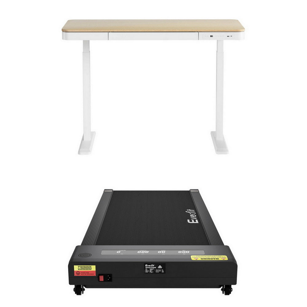 Artiss Electric Treadmill with 120cm Automatic Standing Desk Walking Pad 400mm Artiss